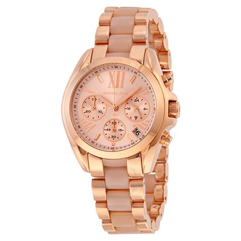 michael kors rose gold and silver watch womens|mk rose gold watch sale.